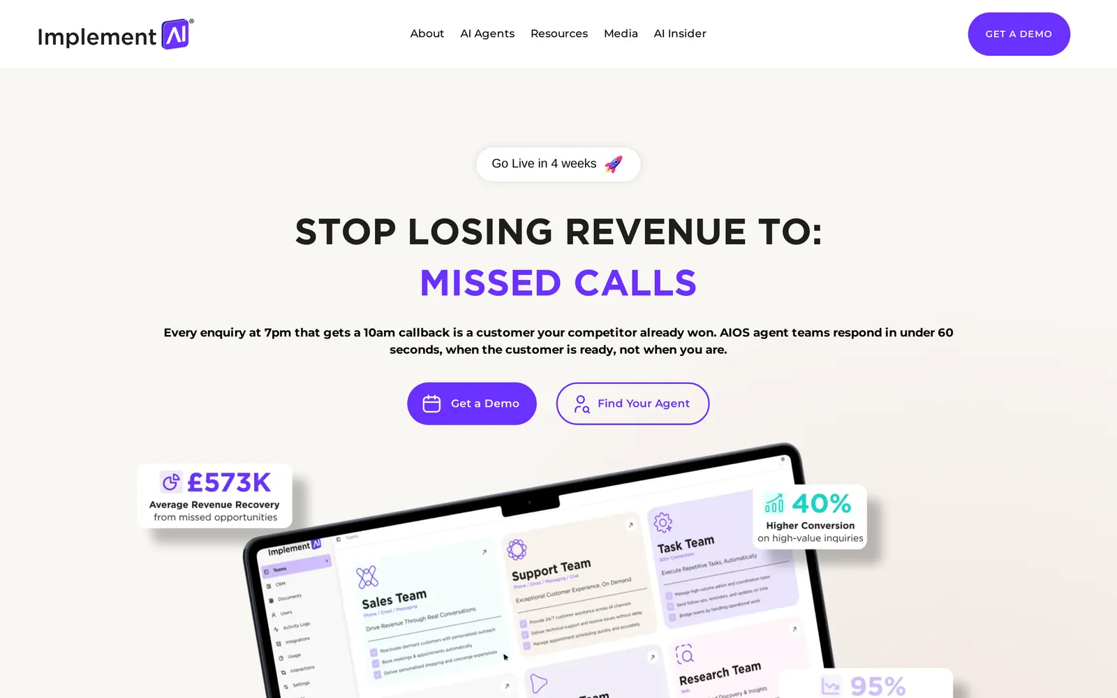 Implement AI homepage, Jun 2026